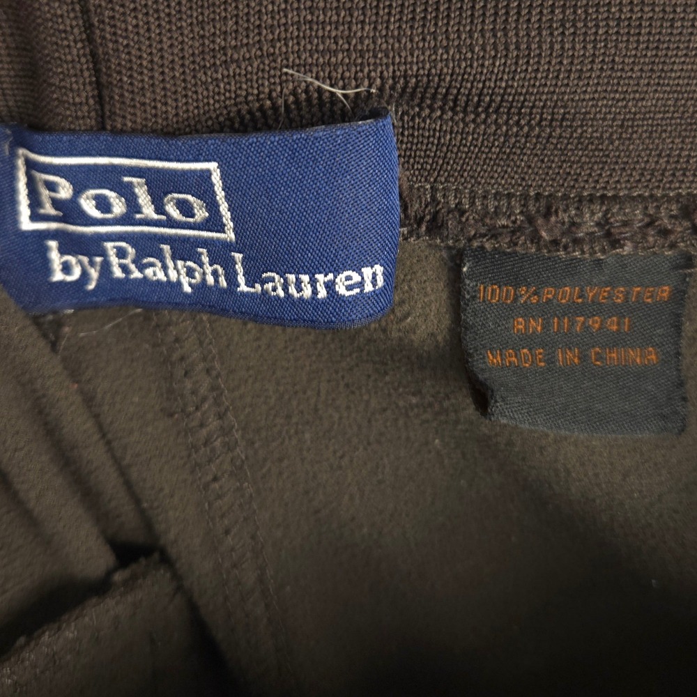 Polo Ralph Lauren Big Pony Tracksuit Brown White Stripe Jacket Pants Set READ - Picture 11 of 16